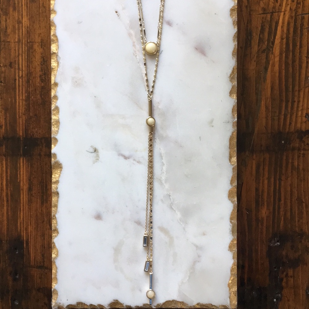 NWOT gorgeous WHBM Lariat Statement Necklace